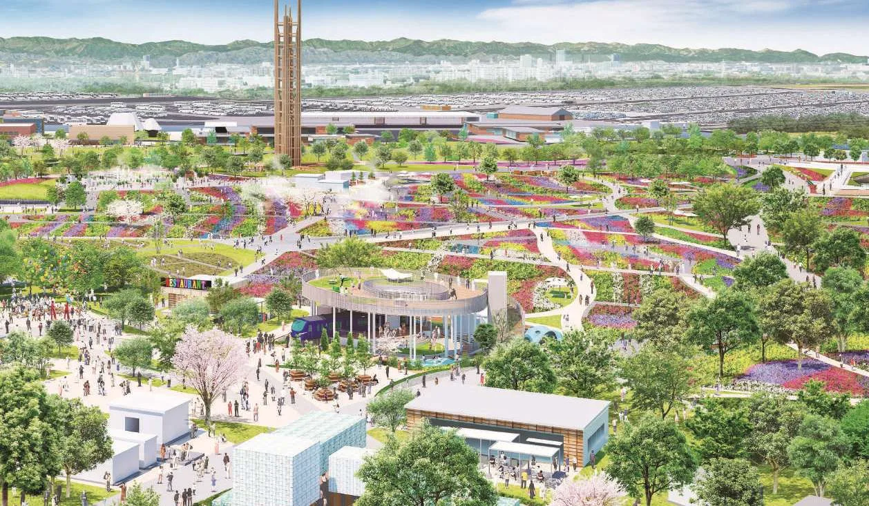 aerial view of the expo site